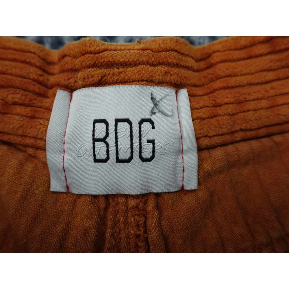 BDG Corduroy Pants Womens 30 Orange High-Rise Baggy Wide Leg Urban Outfitters - Picture 10 of 15